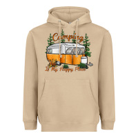 Mushroom camping is my happy place Heavyweight Hoodie - SublimationCraftShop