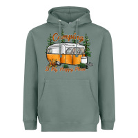 Camping Is My Happy Place Heavyweight Hoodie | Teevron