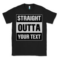 Black Straight Outta Your Text Classic Tee - Bettercallsaul
