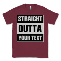 Burgundy Straight Outta Your Text Classic Tee - Bettercallsaul