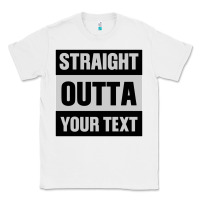 White Straight Outta Your Text Classic Tee - Bettercallsaul