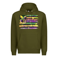 Army Green mardi gras Premium Hoodie - FaDigitalArtStudio