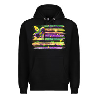 Black mardi gras Premium Hoodie - FaDigitalArtStudio