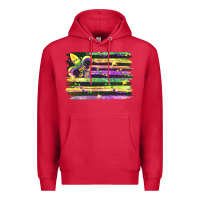 Cardinal mardi gras Premium Hoodie - FaDigitalArtStudio