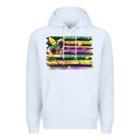 White mardi gras Premium Hoodie - FaDigitalArtStudio