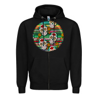 Black hispanic heritage month round earrings 4 Zipper Hoodie - BundleAndBundleShop