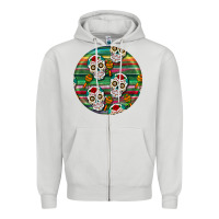Dove Grey hispanic heritage month round earrings 4 Zipper Hoodie - BundleAndBundleShop