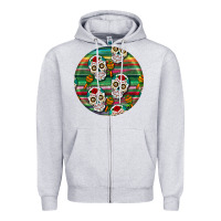 Heather Grey hispanic heritage month round earrings 4 Zipper Hoodie - BundleAndBundleShop