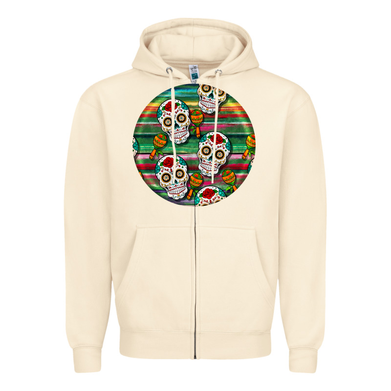 Hispanic Heritage Month Round Earrings 4 Zipper Hoodie by BundleAndBundleShop | Teevron