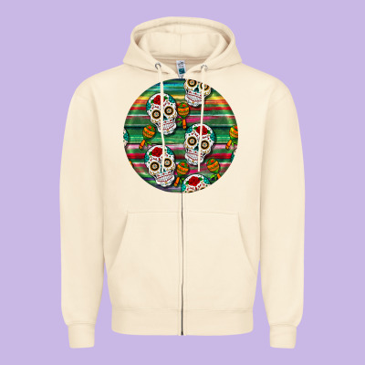 Hispanic Heritage Month Round Earrings 4 Zipper Hoodie Designed By Bundleandbundleshop