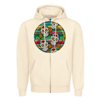 Sandshell hispanic heritage month round earrings 4 Zipper Hoodie - BundleAndBundleShop