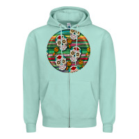 Seafoam hispanic heritage month round earrings 4 Zipper Hoodie - BundleAndBundleShop