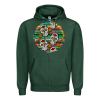 Sports Green hispanic heritage month round earrings 4 Zipper Hoodie - BundleAndBundleShop