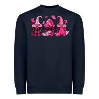 Navy breast cancer afro gnomies Heavyweight Sweatshirt - FaDigitalArtStudio