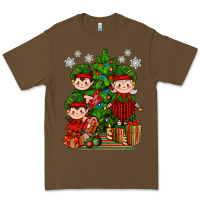 Cacao Mimi Elf, Mama Elf, Child Elf Christmas Premium Tee - BundleAndBundleShop