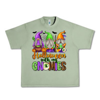Oil Green Halloween with My Gnomes Urban Heavy Tee - texasbilliewilder