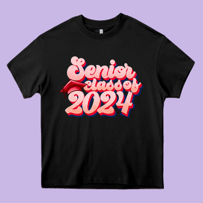 Senior Class Of 2024 Heavy Core Tee Designed By Jahusdesignshop