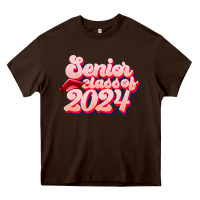 Chocolate Brown senior class of 2024 Heavy Core Tee - JahusDesignShop