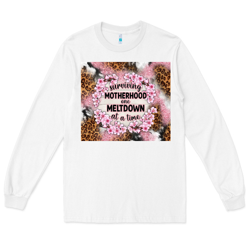 Surviving Motherhood One Meltdown At The Time Long Sleeve Tee by TumblerDesignByShophia | Teevron