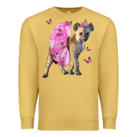 Antique Gold Baby Hyena With Tutu Premium Sweatshirt - LillyAllenDesigns