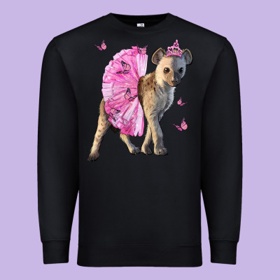 Baby Hyena With Tutu Premium Sweatshirt Designed By Lillyallendesigns