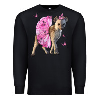 Black Baby Hyena With Tutu Premium Sweatshirt - LillyAllenDesigns