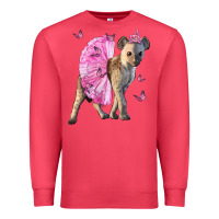 Cardinal Baby Hyena With Tutu Premium Sweatshirt - LillyAllenDesigns