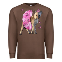 Chestnut Baby Hyena With Tutu Premium Sweatshirt - LillyAllenDesigns
