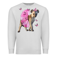 Dove Grey Baby Hyena With Tutu Premium Sweatshirt - LillyAllenDesigns