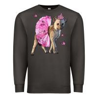 Smoke Baby Hyena With Tutu Premium Sweatshirt - LillyAllenDesigns