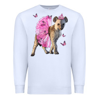 White Baby Hyena With Tutu Premium Sweatshirt - LillyAllenDesigns