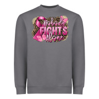 Storm Nobody fights alone Cancer Heavyweight Sweatshirt - FaDigitalArtStudio