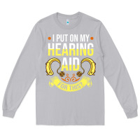 Moon Dust hearing aid gift funny deaf awareness t shirt Long Sleeve Tee - tuanDangUi