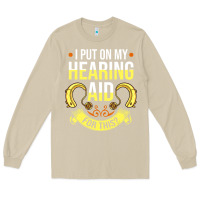 Mushroom hearing aid gift funny deaf awareness t shirt Long Sleeve Tee - tuanDangUi