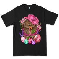 Black Cowboy Rabbit Easter Premium Tee - BundleAndBundleShop