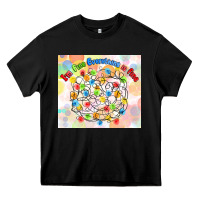 Black im fine everything is fine with lights Heavy Core Tee - MaliasSmallBusiness
