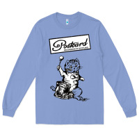 Colony Blue retro man postcard records Long Sleeve Tee - tuanDangUi