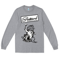 Heather Grey retro man postcard records Long Sleeve Tee - tuanDangUi