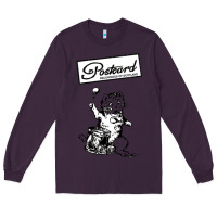 Plum retro man postcard records Long Sleeve Tee - tuanDangUi