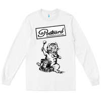 White retro man postcard records Long Sleeve Tee - tuanDangUi