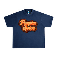 Navy pumpkin spice Urban Heavy Tee - JahusDesignShop