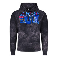 Cloud Black Colon Cancer coffee cups blue ribbon Vintage Hoodie - NancyCooperArtShop