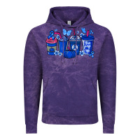 Cloud Purple Colon Cancer coffee cups blue ribbon Vintage Hoodie - NancyCooperArtShop
