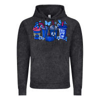 Vintage Black Colon Cancer coffee cups blue ribbon Vintage Hoodie - NancyCooperArtShop