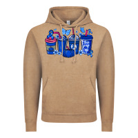 Vintage Coffee Colon Cancer coffee cups blue ribbon Vintage Hoodie - NancyCooperArtShop