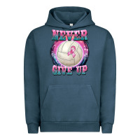 Pigment Midnight Navy never give up Urban Hoodie - BarkalooDesign