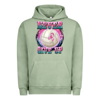 Pigment Oil Green never give up Urban Hoodie - BarkalooDesign