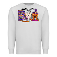 Dove Grey dental boo halloween Premium Sweatshirt - LillyAllenDesigns