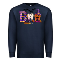 Navy dental boo halloween Premium Sweatshirt - LillyAllenDesigns