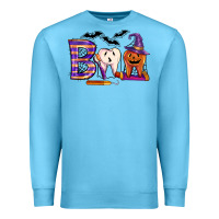 Ocean Blue dental boo halloween Premium Sweatshirt - LillyAllenDesigns